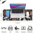 thumbnail image 5 of Long Mouse Pads for Desk,Halloween Ghosts Bats and Castles Desk Mats on Top Of Desks, Desk Mouse Pad Extra Large with 3mm Non-Slip Base and Stitched Edge for Gaming,Office,Work,Home 31.5"x11.8", 5 of 6