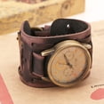 thumbnail image 3 of Qarigey Reloj de para hombre, decoración de moda, correa de cuero, reloj de de cuarzo, relojes de pulsera, accesorios para trabajo Relojes Marrón Qarigey AP0112-02, 3 of 6