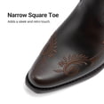 thumbnail image 6 of DREAM PAIRS Women’s Knee High Western Cowboy Boots Retro Embroidered Square Toe Cowgirl Boots, 6 of 8