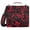 Red Black Pixel Cyberpunk Cityscape, variant on Haosy 3 Ring Zipper Binder with Shoulder Strap Waterproof Trapper Keeper 2 Inch D-Ring 500 Sheets Capacity, Red Black Pixel Cyberpunk Cityscape