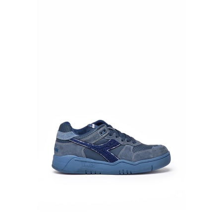 Diadora Heritage Blue Leather Terry Basket Sneakers Blue (Men's)