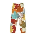 thumbnail image 4 of Balery Men'S Fall Maple Leaves Pants,Sleepwear Pants,Pajama Pants,Pj Bottoms Drawstring And Pockets-X-Large, 4 of 9