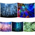 thumbnail image 4 of Tapestry Forest and Starry Printed Tapestry Polyester Fabric Wall Hanging Decor Mural Beach Towel Bedspread Picnic Blanket, 4 of 8