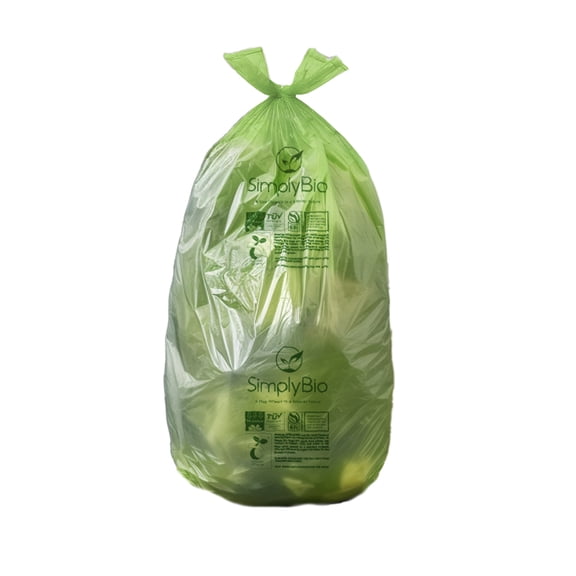 13 Gal. Eco-Friendly Biodegradable Compostable Trash Bags Heavy-Duty with Handle