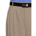 thumbnail image 2 of RGM Mens Dacron Rayon Pleated Front Dress Pants Tan 31 Long, 2 of 3