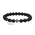thumbnail image 3 of Men Natural Stone Bead Bracelets Bracelet Wear-resistant Jewelry Elastic Natural Round Stone Rope Bangles Fashion Tiger Bracelet Party Type 8, 3 of 7