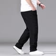 thumbnail image 6 of Tqyyweavej Men's Relaxed Fit Jeans Oversized Stretch Drawstring Cargo Denim Pants Open Bottom Casual Everyday Jeans with Pockets, 6 of 10