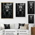 thumbnail image 4 of Designart "Spirit Animals Mask in Native Art" Animals Floater Framed Wall Art Print, 4 of 7