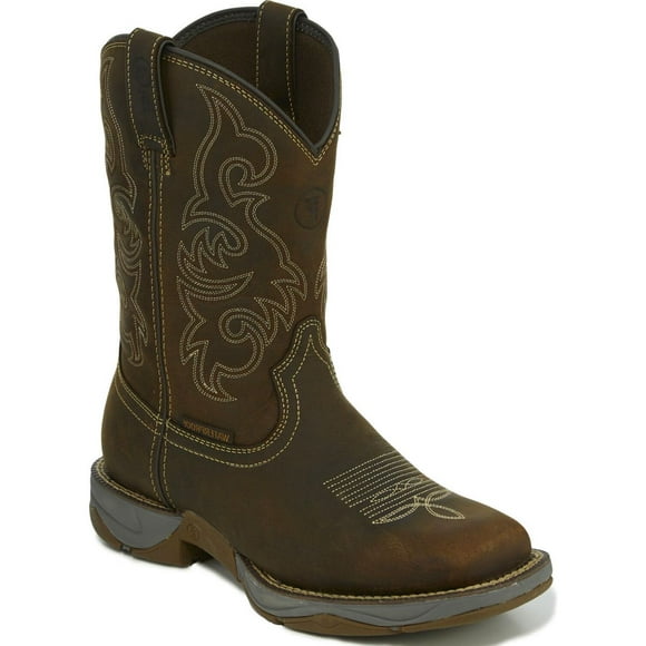 Tony Lama Men's 11" Junction Soft Toe Waterproof Work Boot Dark Brown - RR3353