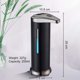 thumbnail image 4 of Dispensador automático de jabón de acero inoxidable, dispensador desinfectante sin contacto con sensor infrarrojo, interruptor ajustable y bajo, 4 of 5