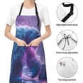 thumbnail image 6 of Lsque Mystical White gorilla Jungle Waterproof Apron Chef Aprons for Men Heavy Duty Chemical Work Apron Extra Long Grilling Aprons with Adjustable Bib Apron, 6 of 9