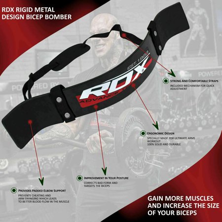 RDX Arm Blaster Biceps Isolator Bomber Fitness Gym Workout Training