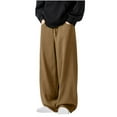 thumbnail image 6 of YLSDY Men's New Fall and Winter Large Size Japanese Retro Workwear Casual Pants Wide Legged Pants Couple Casual Pants Khaki 8, 6 of 8