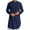 Navy, variant on Hpapadks Men Shirt Long Sleeve Embroidered Middle V Neck Arab Loose Abaya Loose Dress Shirts for Men Blue L