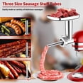 thumbnail image 6 of Meat Grinder&Slicer Shredder Attachments for KitchenAid Stand Mixer, Metal Food Grinder with Sausage Stuffer Tubes, Cheese Grater Attachment Salad Maker, Burger Press For KitchenAid Mixer Accessories, 6 of 7