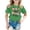 Green, variant on Back to School Graphic Summer Tee Shirts for Girls, Cute & Comfortable Short Sleeve Crewneck Tops for Kids 3-15 Years