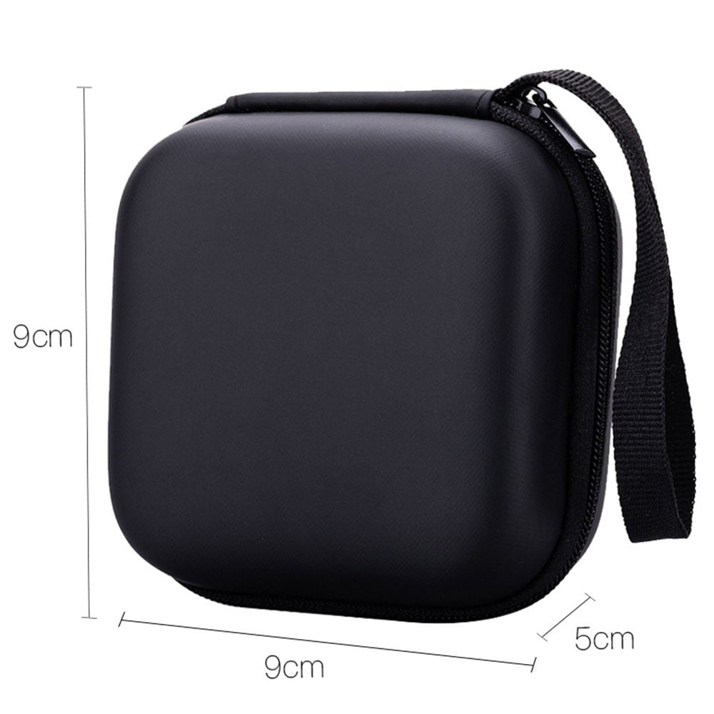 Black Hard Carrying Large Case Travel Zipper Bag Pouch For Headphones Headset 