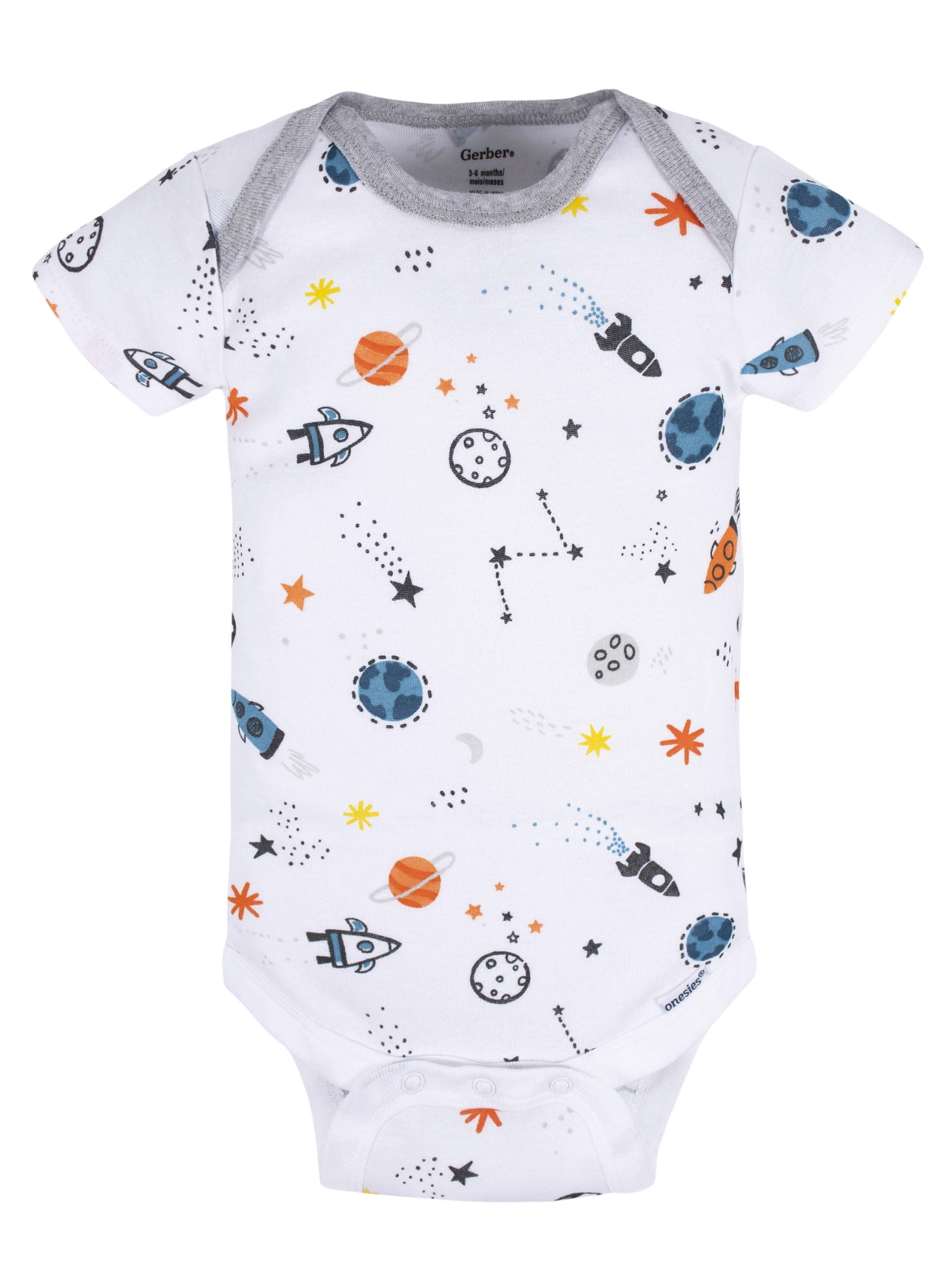 Gerber Baby Boy Short Sleeves Onesies Bodysuits, 8-Pack, Sizes Newborn-12M