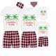 thumbnail image 3 of Pijamas familiares a juego de Navidad, conjuntos de Pijamas cortos grises, en julio de 2023, 3 of 3
