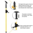 thumbnail image 2 of ikayaa Telescopic Pole for Line Leveler Aluminum Alloy Adjustable Lift Extend Bracket Holder Stand Support for 1/4''and 5/8'' Level, 2 of 7