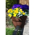 Bloomers Railing Planter with Drainage Holes 24" Weatherproof Resin