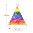 thumbnail image 3 of Cauagu Colorful Tie Dye for Adult Christmas Hat,1-Pack Xmas Holiday Hat Santa Hat for Women & Men Festive Headwear Accessories Fit for Christmas/New Year/Party, 3 of 6