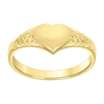 10kt Yellow Gold Womens Heart Ring