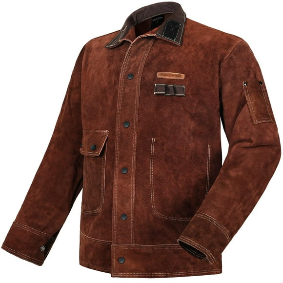 Chaqueta de soldadura de cuero Coat ARCCAPTAIN resistente al fuego