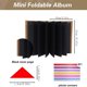 thumbnail image 3 of Portable DIY Scrapbook With Thick Paper Folding Hardcover Black Page Small Photo Album Memory Book Keepsakes Gift, 3 of 4