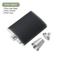thumbnail image 3 of Uxcell 8oz Stainless Steel Hip Flask Set with Cup Funnel for Camping Hiking Outdoor Activity, Matte Black, 3 of 6