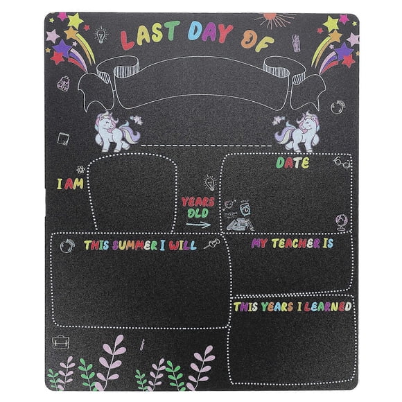 Graduation Photo Prop Printing School Writing Blackboard Message Board Rectangular Erasable Text 1Set