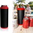 thumbnail image 2 of WEGFTDUOP Speed Reload Double Can Holder Insulated Portable Design Beer Beverage Cooler Outdoor BBQ Sports Game Drink Accessory, 2 of 4