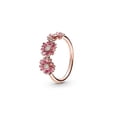 thumbnail image 1 of Anillo De Regalo Romántico Con Flor De Melocotón Rosa Margarita Símbolo Eterno + Bolsa De Franela, 1 of 4