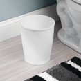 thumbnail image 2 of mDesign Small Plastic Bathroom Garbage Can - 1.6 Gallon - 2 Pack - White, 2 of 6