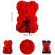 thumbnail image 2 of Oso rosa, oso de peluche, oso de flores artificiales, regalo del día de San Valentín oso rosa burbuja flor oso simulación flor inmortal abrazo oso juguete Zhivalor HMHZ1515-2, 2 of 4