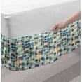 thumbnail image 2 of Modern Bed Skirt, Colorful Low Poly Geometric Illustration of Hazy Squares Contemporary Demonstration, Elastic Bedskirt Dust Ruffle Wrap Around for Bedding Decor, 4 Sizes, Multicolor, by Ambesonne, 2 of 2