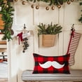 thumbnail image 6 of Twfbrm Christmas Pillow Covers Merry Christmas Throw Pillows Decorative Xmas Red & Black Cotton Cloth Soft Pillows Cover Rectangle Neck Pillow Cover Sofa Decorative 12x20in - Mustache, 6 of 6