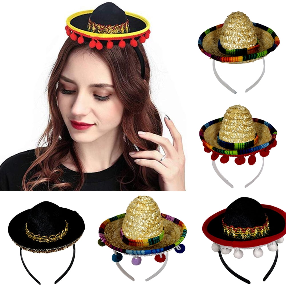 Visland Mini Mexican Hat, Colorful 