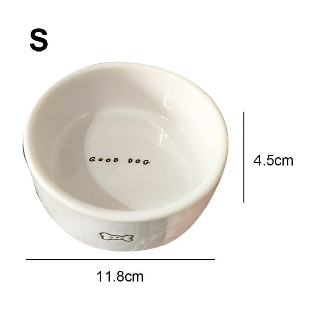 Dog top bowl white