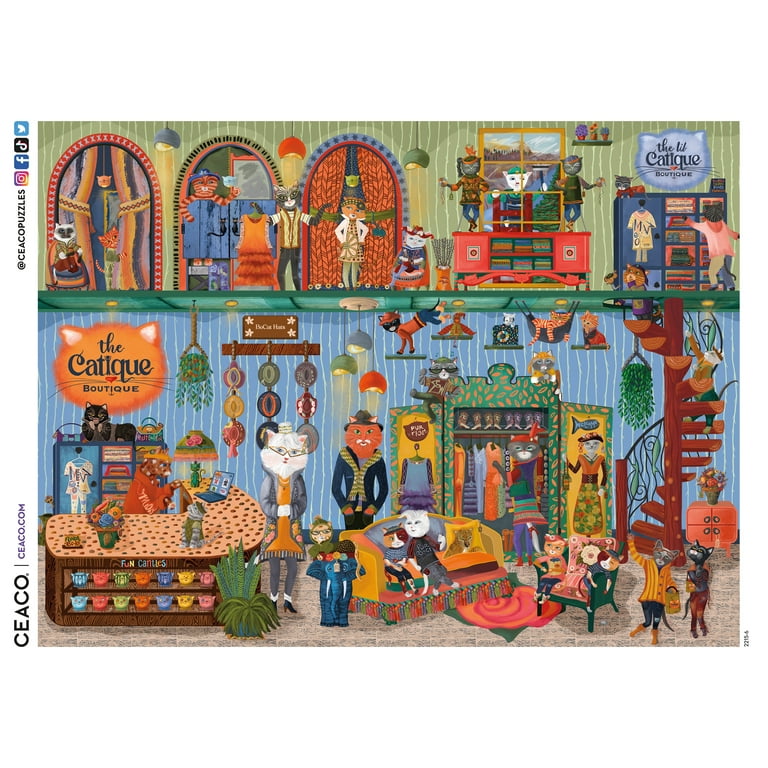 Ceaco - Cindy Jackson - The Catique - 300 Piece Interlocking