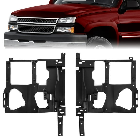 KOJEM Headlight Bracket Pair, Fit for 1999-2006 Chevy Chevrolet Silverado Suburban Tahoe GMC Sierra Yukon, Driver & Passenger Side, for GM1221121, GM1221122