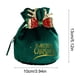 thumbnail image 3 of Bolsa de regalo navideña de terciopelo | Pequeña bolsa navideña roja y verde para dulces y regalos | Bolsa de tela reutilizable con asa | 10 x 13 cm, 3 of 5