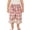 Pink, variant on Kids Pants Size 1-10Y with Floral Plaid Print Elastic Waist Loose Fit Casual Summer Trousers Pink