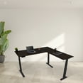thumbnail image 6 of Stand Up Desk Store Triple Motor Electric L-Shaped Corner Standing Desk with EZ Assemble Frame (Black Frame/Black Top, 71" W x 71" D), 6 of 7