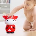 thumbnail image 4 of Hucha De Buey Irrompible, Hucha De Dinero De Vaca De Plástico, Hucha Para Niñas Y Niños, Regalos Para Cumpleaños, Vacaciones De Pascua Eigraketly FN007445-02, 4 of 6