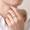 thumbnail image 3 of ChicSilver 925 Sterling Silver Rings for Women, 2mm Minimalist Silver Wedding Band Ring, Comfort Fit Stacking Ring for Women, Simple Anniversary Engagement Gift Jewelry, 3 of 11