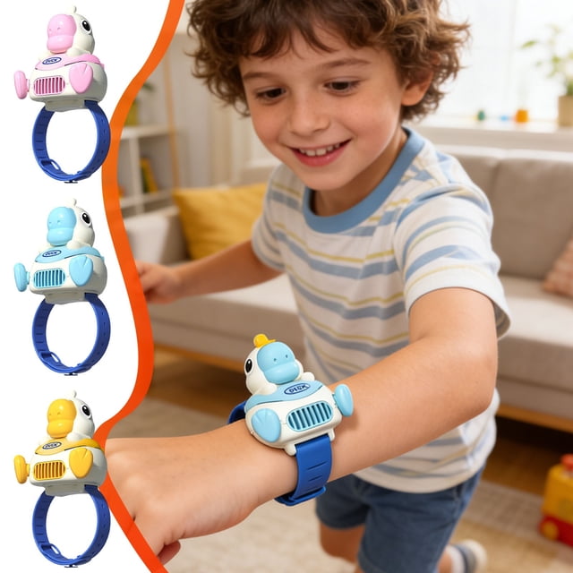 Sentmoon Personal Fan Handheld Fan Cute Bladeless Watch Fan Rotatable Wind Direction Portable Mini Fan USB Rechargeable Kids Handheld Fan