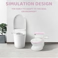 thumbnail image 5 of Real Feel Potty for Kids and Toddlers, Potty Training Toilet with Realistic Flushing Sounds, Potty Training Seat Toddler Potty Training Toilet， Pink, 5 of 9