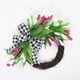 thumbnail image 4 of Guirnaldas de tulipanes de primavera simulados Corona diaria Corona decorativa de ratán Colgada en la puerta todo el año para decorar, 4 of 9