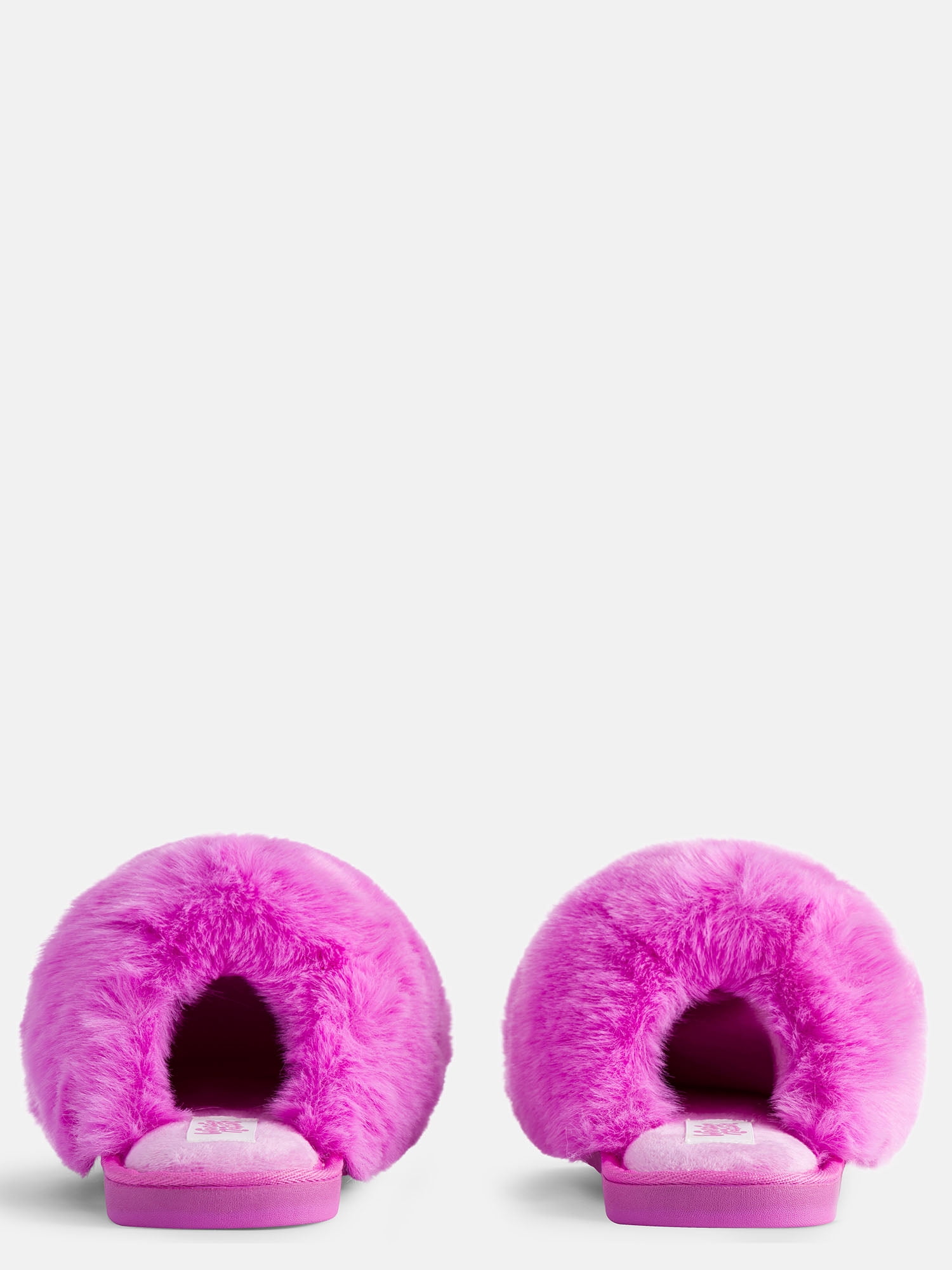 Wonder Nation Toddler, Little & Big Girls Faux Fur Puff Slippers